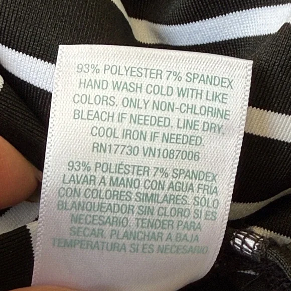 Kona Sol Black/White Striped UPF 50 Long Sleeve Rash Guard Tee Size Small - Picture 5 of 6